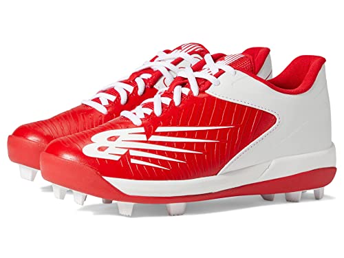New Balance J4040TR6 Boy'S 4040 V6 Molded Baseball Shoe, Red/White cover