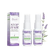 Hair Growth Inhibitor for Face - 2 Pack Hair Inhibitor 20ml, Painless Hair Removal Inhibitor Spray Slows Regrowth for Body, Face, Legs, Arms, Armpit, After Waxing Care for Women & Men