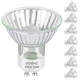 GU10 Halogen Leuchtmittel 35W, 8 Stück GU10 230V 35W Halogenlampen Dimmbar Warmweiß 2700K Halogen Glühbirne für Wachswärmer, Scheinwerfer, Schienenlicht, kerzenwärmer licht