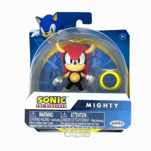 Figurine Mighty Sonic The Hedgehog miniature SEGA 6,3 cm avec Ring dorée