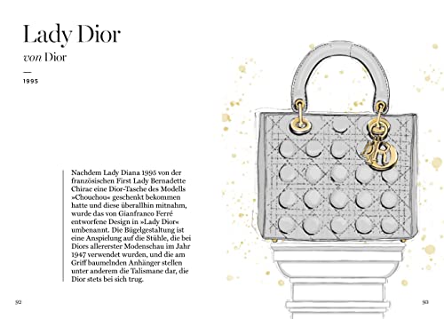 Die Handtasche - Eine illustrierte Hommage an einen Modeklassiker: Mit Zeichnungen der kultigsten Handtaschen von Chanel, Dior, Louis Vuitton, Hermès, ... uvm. (Bewegte Leben aus der Modewelt, Band 6)