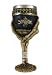 Bellaa 21022 Ossuary Style Skeletal Wine Goblet Bones 8 inch