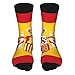 Unisex Socken mit spanischer Flagge, 40 cm, Schwarz, 2 Schwarz, One size