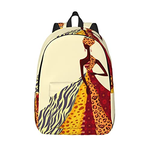 Sac à dos ordinateur portable et voyage décontracté - Peinture africaine M