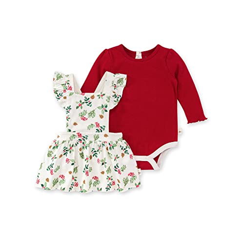 Burt's Bees Baby Baby Girls Dress, Infant & Toddler, Short Long-Sleeve, 100% Organic Cotton And Toddler Layette Set, Nature's Holiday, 18 Months Us #TOP12