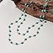 KissYan Long Necklaces for Women, 14K Gold Plated Beaded Gemstone Turquoise Boho Layered Choker, Natural Stone Handmade Sweater Fashion Jewelry Gifts Turquoise