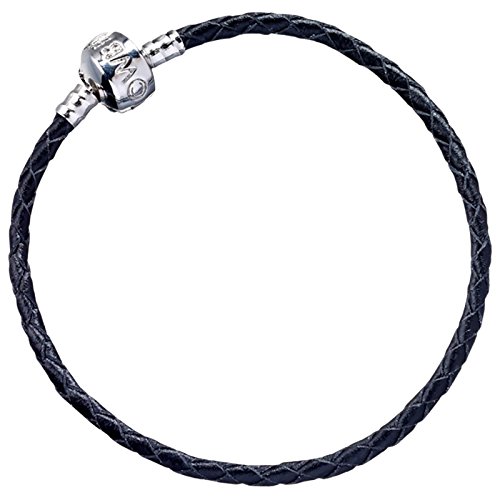 Pulsera de piel para abalorios, producto oficial de Harry Potter, para adulto, color negro