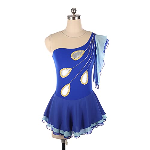 Costume de patinage artistique strass cadeau idéal fille pour danse et gym