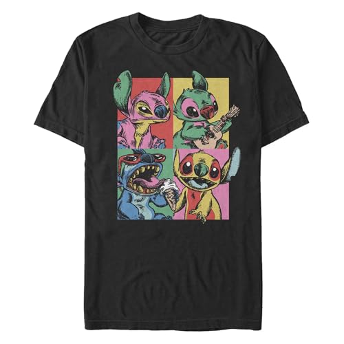 T-Shirt Grunge Disney Homme Noir 3XL Parfait pour un Look Urbain Décontracté