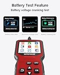 MOTOPOWER MP69033 Pro OBD2 Scanner Code Reader Check Engine Fault Light Diagnostic Scan Tool with Battery Tester, Red Edition