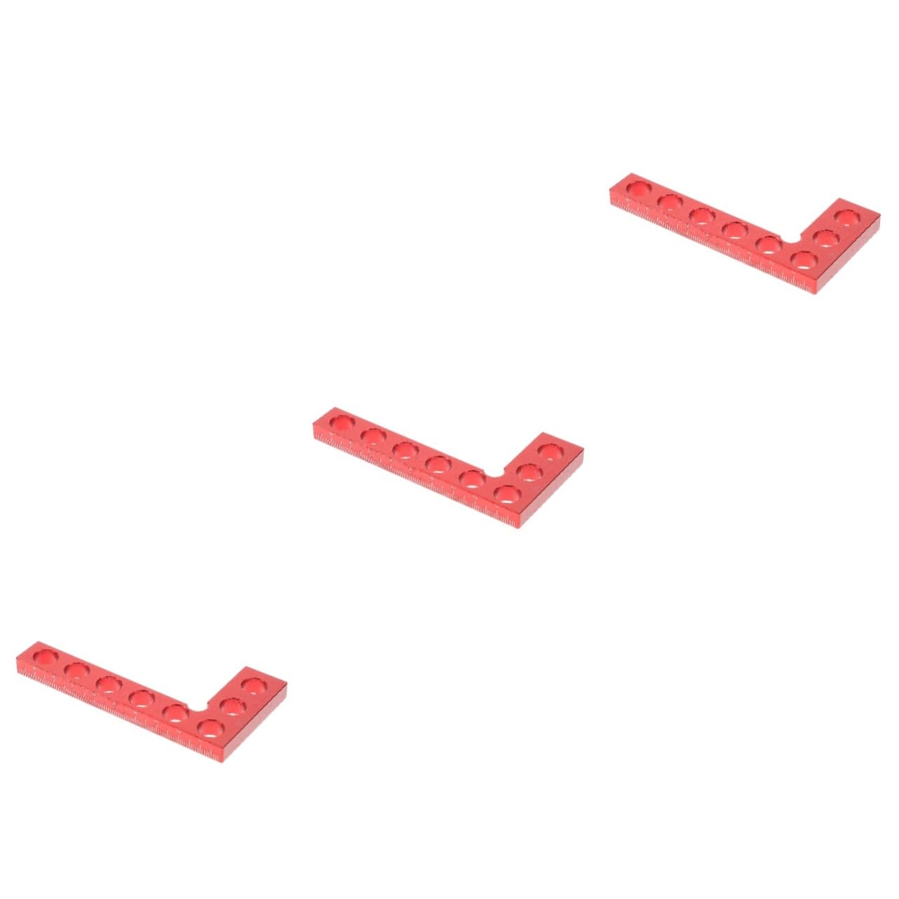 jojofuny 3 Pezzi Righello Di Misurazione Ad Angolo Retto Strumento Quadrato Righello A Forma Di L Per Macchinisti Metrico Per Carpenteria Lavorazione Del Legno