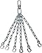 RDX MMA 6 Crochets Acier Chaîne pour Sac de Frappe Suspension Plafond Fixation Thai Boxe Punching Bag