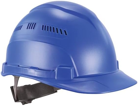 Blue Lightweight Cap-Style Hard Hat Vented Class C, Mfr: 8966-A