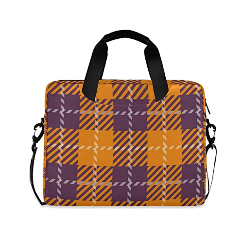 Sacoche à bandoulière pour ordinateur portable 14 15 pouces housse motif écossais