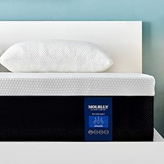 Molblly Single Mattress,Single Memory Foam Mattress,Breathable Mattress Medium Firm with Soft Fabric Fire Resistant Barrier Skin-friendly Durable 3ft Single Mattress (90x190x18cm)