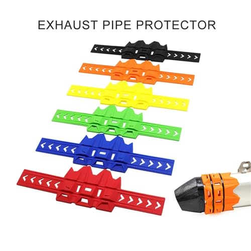 Cubierta de escape de motocicleta con protector térmico de alta resistencia para silenciador SX 2
