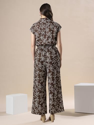 Image of Globus Women Jumpsuit (8909389031679 Brown L)