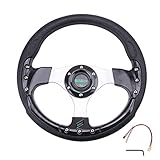 UNIVERSAL LENKRAD: Das modifizierte Lenkrad des Autos ist universell, die Größe ist die gleiche wie die der meisten Spiellenkräder und kann für Wettkampfspiele, Sportwagen, Karts usw. verwendet werden.