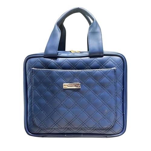 Image of Handcuffs Toiletry Bag Women Korean Style Travel Makeup Cosmetic Organizer Big Size More Space Professional Toiletry Bag Foldable (Blue)