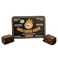 Coffee Campfire Starter, All-Natural Fire Starter Made from Recycled Coffee for Outdoor Campfires, Outdoor Firepits, Indoor Fireplaces, Charcoal and Wood Grills - 1 Count (8 Starters)