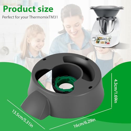 TM 31 podstawka do miksowania, czarna, zamiennik do miksowania, robot kuchenny do Vorwerk Thermomix, TM31, tworzywo sztuczne, część zamienna, akcesoria