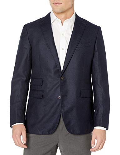 Robert Graham Men's Newburgh Woven Sportcoat, Navy, 44