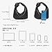 Women Soft PU Leather Woven Handbag Handmade Hobo Shoulder Bag Woven Clutch Bag Knotted Dumpling Pouch for Party Gift (black)