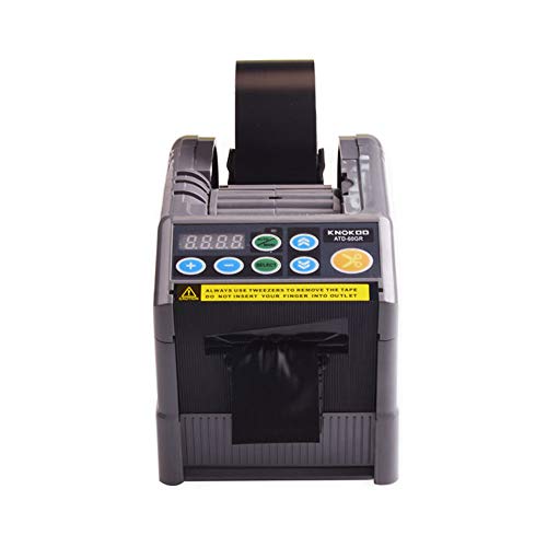 Dispensadores de cinta automáticos, KNOKOO RT-7000 Actualizaciones ATD-60GR Adhesivo de empaquetado electrónico dispensador de cinta ancho máximo de banda 60 mm, 6 longitudes de corte preestablecidas Cover