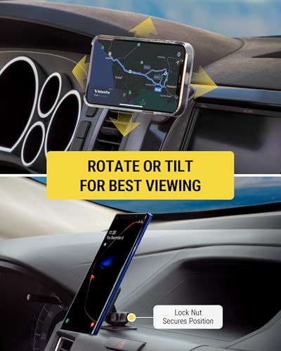 image for Scosche MAGDM-10KFLT MagicMount Magnetic Car Phone Mount for Dashboard