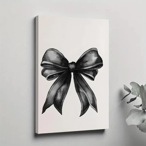 Peinture murale arc noir sur toile de salon 50x70cm