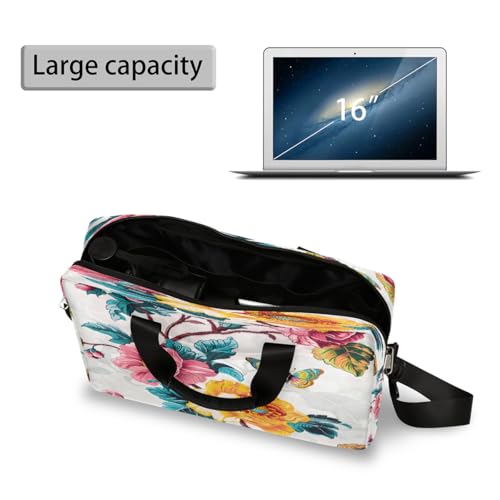 Bolso floral para laptop de 16 pulgadas impermeable miniatura 5