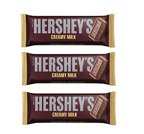 HERSHEY'S Bar Creamy Milk 40G(Pack Of 03),0.12 Kilograms