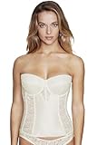 Dominique Women’s Lace Longline Corset Bustier Bra #8949 – Strapless Bra Seamless Full Figure - Lingerie for Women
