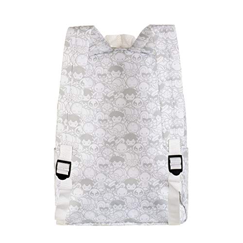 Mochila Série Marvel. Cor Branco. Composição: poliéster