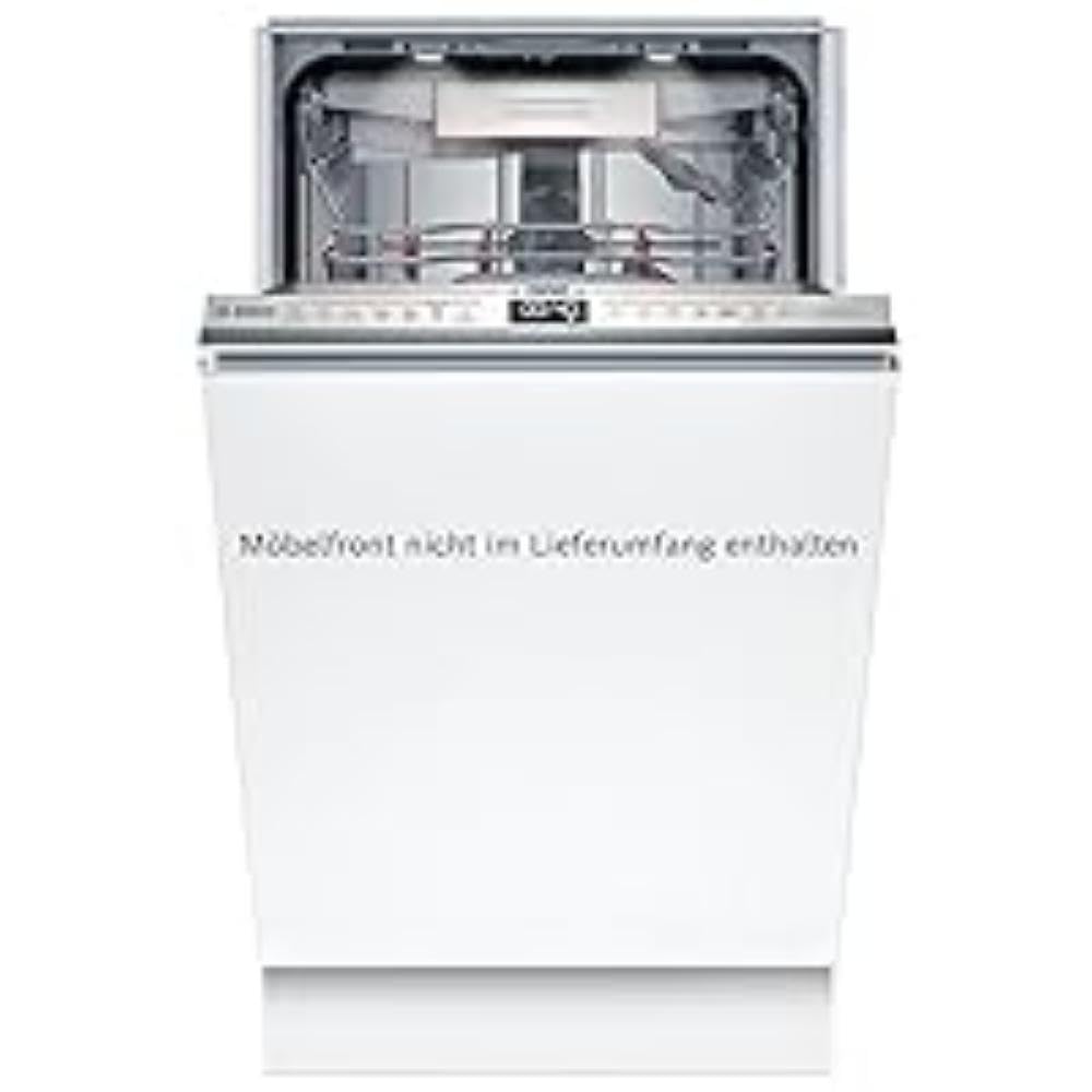 Bosch SPV6YMX08E, Serie 6, Smarter Geschirrspüler Vollintegriert, 45 cm, Besteckschublade, Spülmaschine mit Zeolith Trocknung, besonders leise, höhenverstellbarer Oberkorb, TimeLight, AquaStop