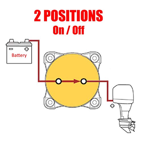 image for Ampper High Current Battery Disconnect Switch 12V - 48V, Marine Batter