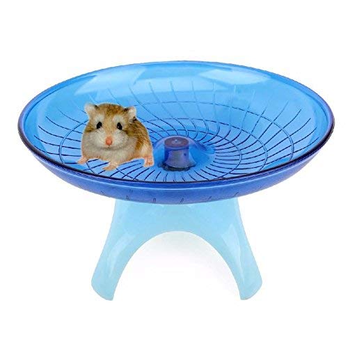 Sage Square 18cm Jumbo Silent Running Cum Jogging Cum Exercise Wheel for Hamster/Dwarf/Mice/Gerbil/Mouse - Color (Blue) 1