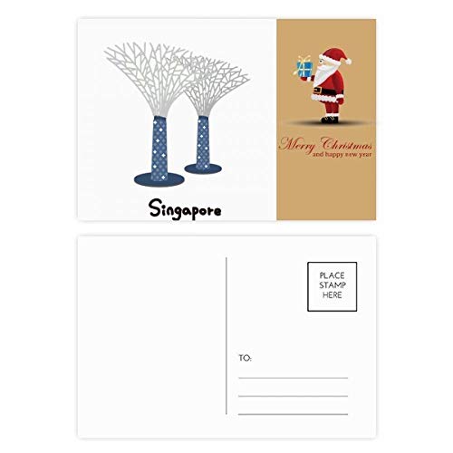 Cartes postales Singapore Gardens by The Bay Père Noël (lot de 20)