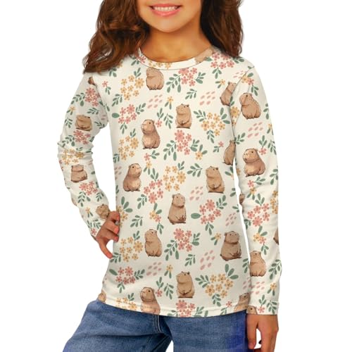 HUIACONG Crewneck Long Sleeve Shirt for Kids Boys Girls Tshirts3