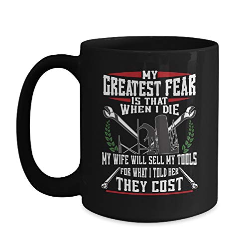 BeeTeeStore Ironworker Coffee Mug 15oz Black Ceramic