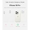 Minesk iPhone 16 Pro için MattCover Serisi Arkası Mat Polikarbonat Kenarları Silikon ve Köşeleri Güçlendirilmiş Kamera Korumalı ince Silikon Kılıf (Düz, 16 Pro)