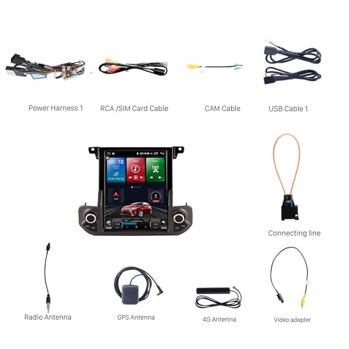 A,8gb+256GB,Car Stereo 2 Din Android 13.0 Radio with 4G WiFi DSP SWC Carplay for Discovery 4 LR4 200