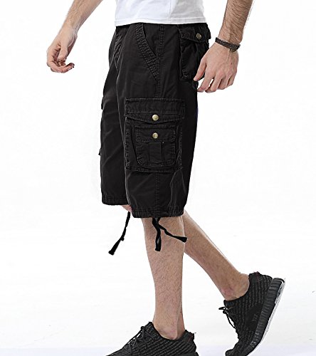 Dongd Mens Cargo Shorts Cotton Relaxed Fit Camouflage Camo Cargo Short #TOP2