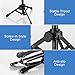 Microphone Stand Desk, BILIONE Portable Foldable Tripod with Mic Clip Holder Adjustable Desktop Microphone Stand for Dynamic Microphone