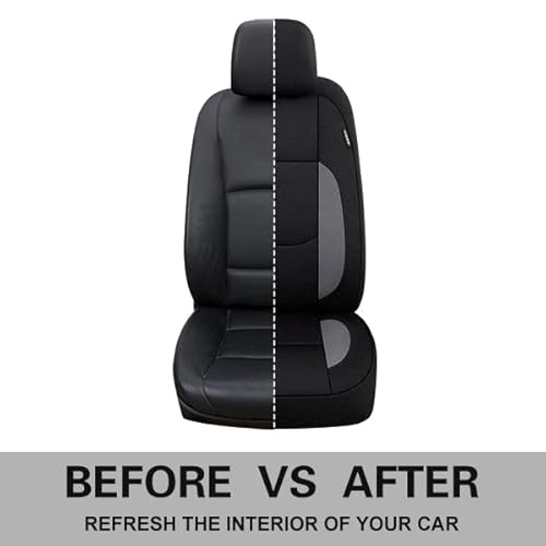 Pariitadin Waterproof Car Seat Covers 2 Front Seats, Neoprene Seat Covers For Cars, Universal Fit Interior Covers For Most Cars Sedan Van Truck Suv(Black/Gray) #TOP4