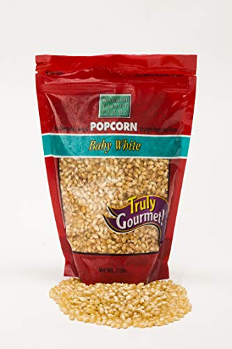 Wabash Valley Farms Popcorn Kernels - Baby White Hull-Less - 2 lb