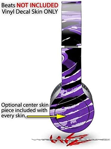 Skin Decal Wrap Works with Original Beats Solo HD Headphones Alecias Swirl 02 Purple Skin Only (Headphones NOT Included)