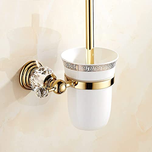 Brosse WC murale gain de place et support de toilette pour nettoyage efficace de salle de bain