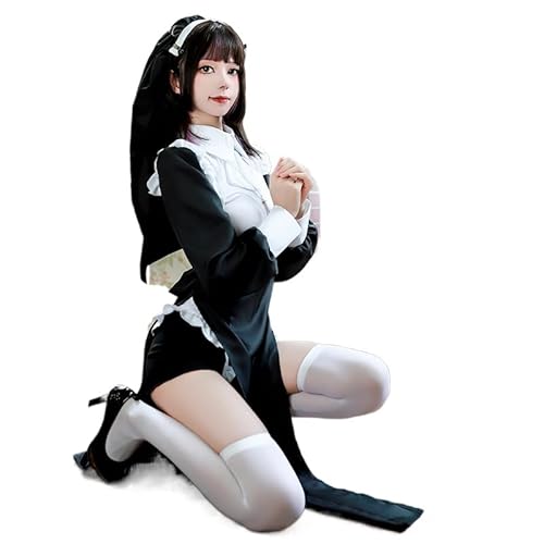 セクシー シスター コスプレ ハロウィン 衣装セット ワンピース 修道女 制服 聖母 聖歌隊 女性 過激 超過激 ハロウィンコスチューム 大きいサイズ 可愛い 純欲風 演出服 撮影 誘惑 (S,A)