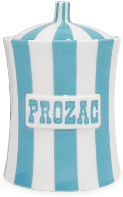 Jonathan Adler Canister (Prozac, Light Blue)